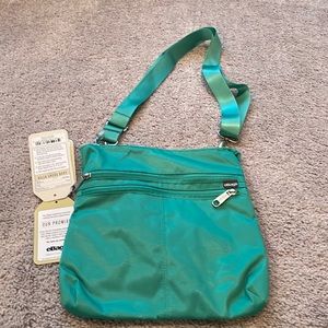 NWT green Ebags Kayla villa cross body purse